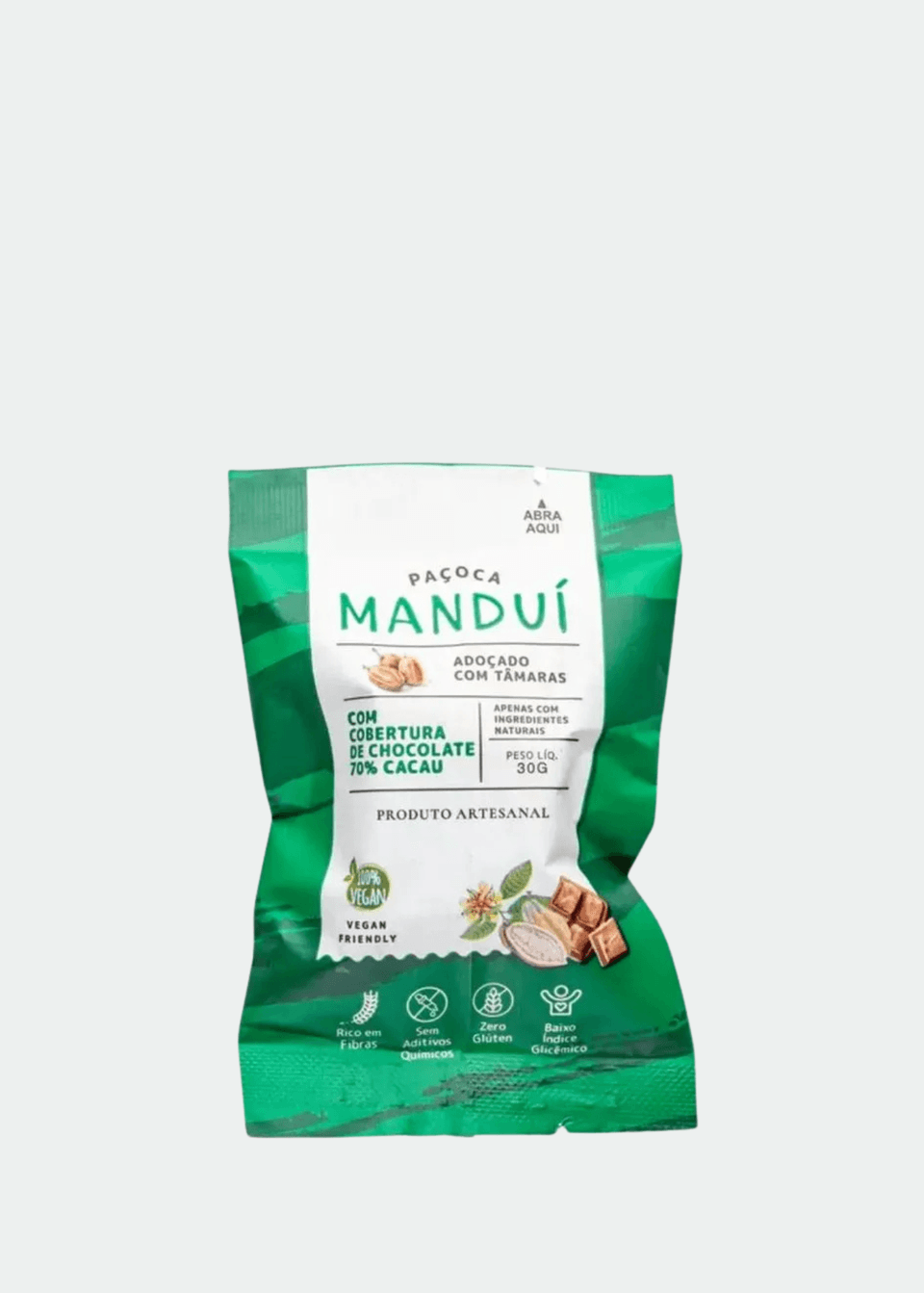 Paçoca Choc 70% Cacau Manduí - 36g